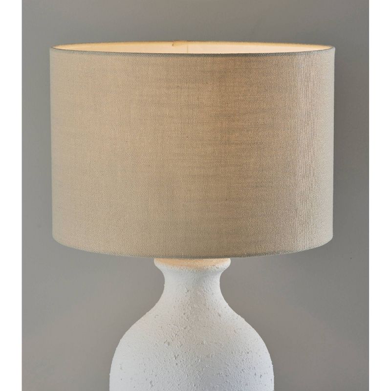 Margot Table Lamp Textured Ceramic White - Adesso, 5 of 7