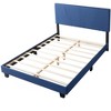 DOMETOUR Queen Size Platform Bed Frame with Upholstered Headboard and Wood Slats Support - 4 of 4