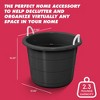 Life Story Large 17 Gallon Flexible Plastic Storage Bucket Container with Easy Grip Rope Handles for Indoor and Outdoor Storage, 8 Pack - 3 of 4