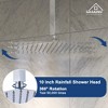 CASAINC 3-Spray Patterns 10 Inches Ceiling Mount Dual Shower Heads with Hand Shower & Tub Spout (Valve Included) - 4 of 4