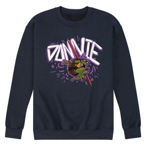 Men's - Teenage Mutant Ninja Turtles Mutant Mayhem - Sketch Donnie Graphic Fleece Sweatshirt - 1 of 4