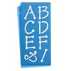 Westcott® LetterCraft Reusable Plastic Stencils, Full Alphabet, Spot Font, 2-Inch, 4 Per Pack, 4 Packs - 4 of 4