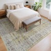 Machine Washable Rug Vintage Floral Rug Distressed Oriental Rug with Non Slip Backing, Low Pile Thin Soft Carpet - 3 of 4