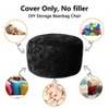 Bean Bag Chair Cover(Cover Only, No Filler), Round Soft Fluffy PV Velvet Cover - 4 of 4