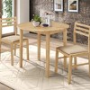 NicBex 3-Piece Retro Style Round Dining Table Set & Chairs for Kitchen,Dining Room,Restaurant,Modern Dinette Set with Drop Leaf Design - 2 of 4