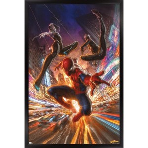 Trends International Marvel Comics Spider-Man - Gallery Edition Group Framed Wall Poster Prints - 1 of 4