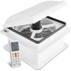 Hike Crew 14” RV Roof Vent Fan, 10-Speed RV Fan with Remote, Rain Sensor and More - Smoked Lid - 2 of 4