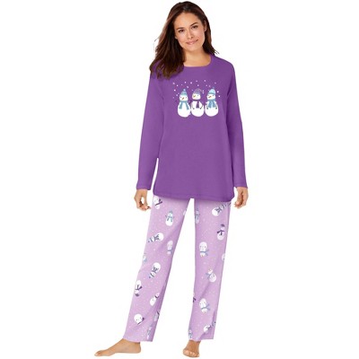 pretty violet snowman