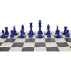 WE Games Color Bright Plastic Staunton Tournament Chess Pieces with 3.75 in. King - Half Chess Set of Chess Pieces Only, Blue - 4 of 4