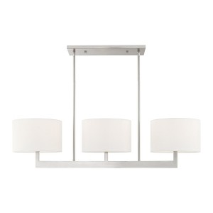 Livex Lighting Hayworth 3 - Light Chandelier in  Brushed Nickel - 1 of 4