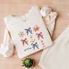 Simply Sage Market Coquette Nautical Collage Lightweight Garment Dyed Sweatshirt - XL - Ivory - 3 of 4