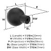 Amerock Coble Round Knob for Cabinets, Drawers, and Furniture - 3 of 4