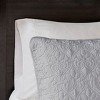 Sapphtopaz Bedding Comforter Set Classic Solid Color with Patterned Quilting Quilt Set - 4 of 4