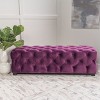 NicBex Modern 50.75" Bedroom Bench Velvet Accent Stools with Cushioned Top for Bedroom and Entryway - 2 of 4