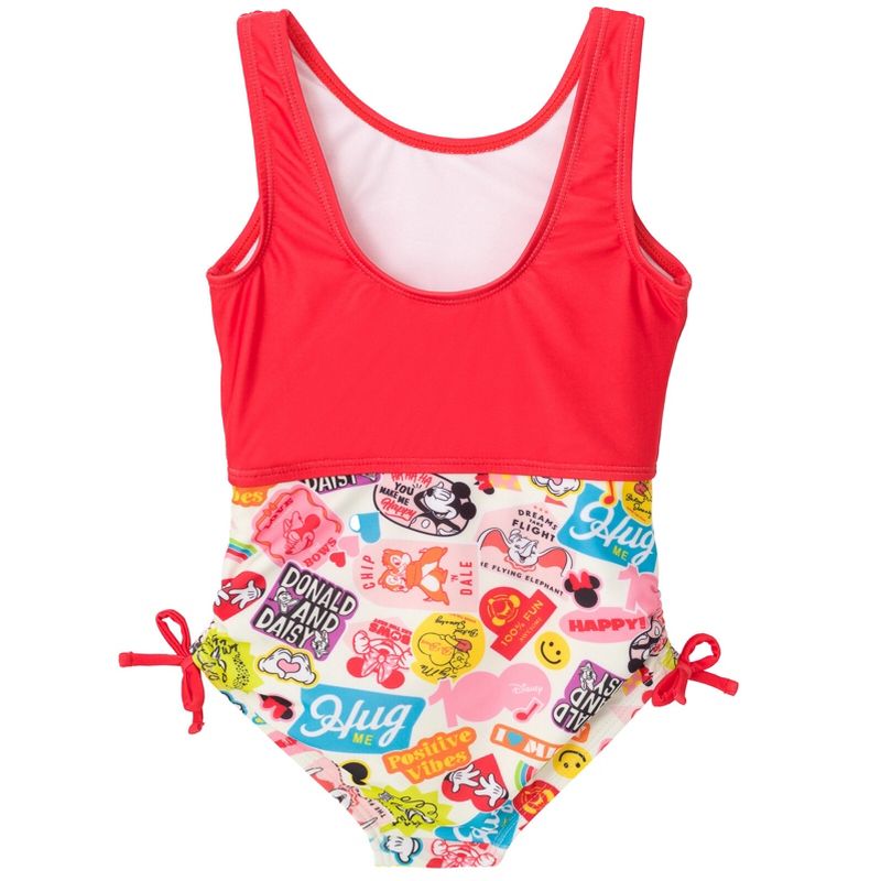 Disney Mickey Mouse Minnie Mouse Girls One Piece Bathing Suit Toddler to Little Kid, 5 of 9