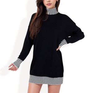 Anna-Kaci Women's Sweater Dress with Cozy Fit and Stylish Design - 1 of 4