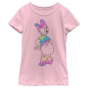 Girl's Disney Tie Dye Daisy T-Shirt - 1 of 4