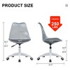 Lycvki Modern Adjustable 360 °Swivel Office Chairs With Wheels - 2 of 4