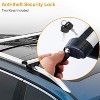 iMountek"2Pcs Aluminum Alloy Car Roof Crossbar Rack Luggage Carrier, 330lbs Capacity with Lock, Fits Most SUVs"Silver - 3 of 4