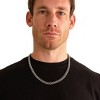 West Coast Jewelry Men's Polished Curb Chain Stainless Steel Necklace (9mm) - 24" - 2 of 4