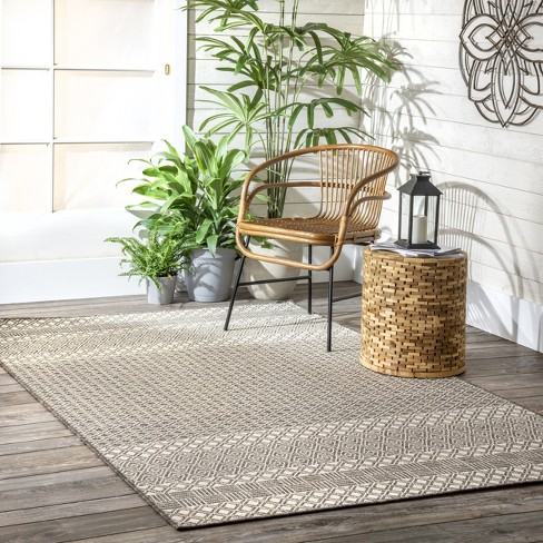 Indoor And Outdoor Loomed Area Rug Gray, Target 5 X 8 Area Rugs