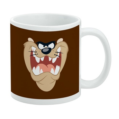 Looney Tunes Taz Face Ceramic Coffee Mug, Novelty Gift Mugs for Coffee, Tea and Hot Drinks, 11oz, White - image 1 of 4