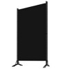 vidaXL 3-Panel Room Divider Black 102.4"x70.9" Fabric - 3 of 4