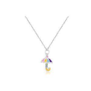 Chanteur Hypoallergenic Kids Jewelry Accessories Umbrella Crystal White Gold Palladium Plating Necklace Pendant - 1 of 1