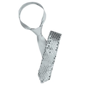 INSPIRE CHIC Men's Halloween Self-Tied Fashion Sequined Shiny Party Costume Neck Ties One Size 1 Pc - 1 of 4