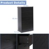 SKONYON 5 Drawer Dresser Vertical Wooden Dresser Storage Organizer for Bedroom - 4 of 4