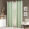 RT Designers Collection Bexley Foil Jacquard Polyester Grommet 2 Pack Window Curtain Panel Set 36" x 84" Sagec - 2 of 4