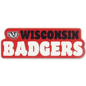 NCAA Wisconsin Badgers Chunky Block Wood Wall Art - 1 of 4