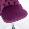 NicBex Dining Chairs Set of 2 Bar stool Upholstered Chair Swivel Velvet Adjusatble Seat with Backs Tufted for Home Pub and Kitchen - 4 of 4