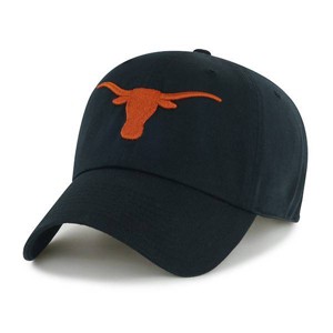 NCAA Texas Longhorns Relaxed Fit Clean Up Baseball Hat: Team Logo Adjustable Strap - 1 of 2