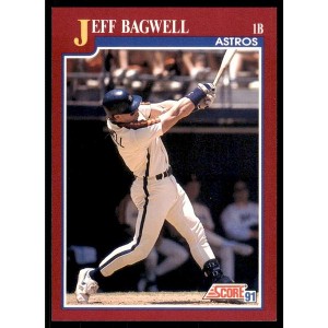 Jeff Bagwell Rookie Card 1991 Score Traded #6T - 1 of 2