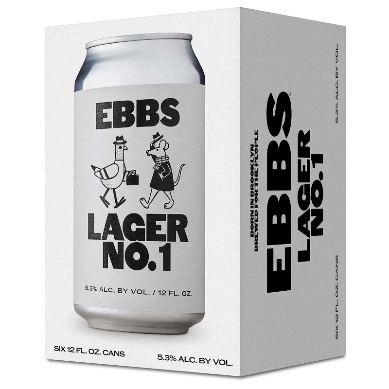 EBBS Brewing Lager No. 1 - 6pk/12 fl oz Cans, 1 of 4