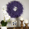 Northlight Lavender Artificial Spring Floral Wreath - 18" - Purple - 2 of 4
