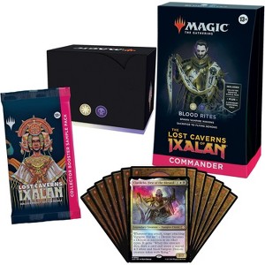Magic: The Gathering The Lost Caverns of Ixalan Commander Deck - Blood Rites (100-Card Deck, 2-Card Collector Booster Sample Pack + Accessories) - 1 of 4