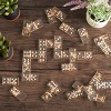 Acrylic Dominos Set - 28-Piece Domino Game with Display Box - Strategy Game, Tabletop Decoration and Modern Home Decor - Gold Foil - 2 of 4