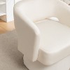 PAGED Comfy Swivel Accent Chair 360-degree Swivel Barrel chair with Velvet Fabric Upholstery for Bedroom, Living Room - 3 of 4