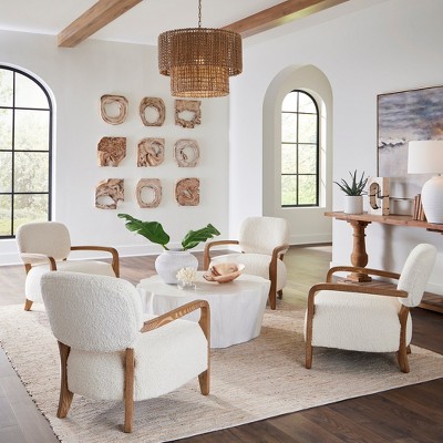 White Etched Ceramic Round Table Vase