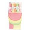 Hudson Baby Infant Girl Rayon from Bamboo Bib, Burp Cloth and Washcloth 10Pk, Citrus, One Size - 2 of 4