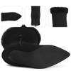 BLISSFUL STEP Women's Faux Fur High Heels Pointed Toe Fluffy Over the Knee High Boots - 3 of 4