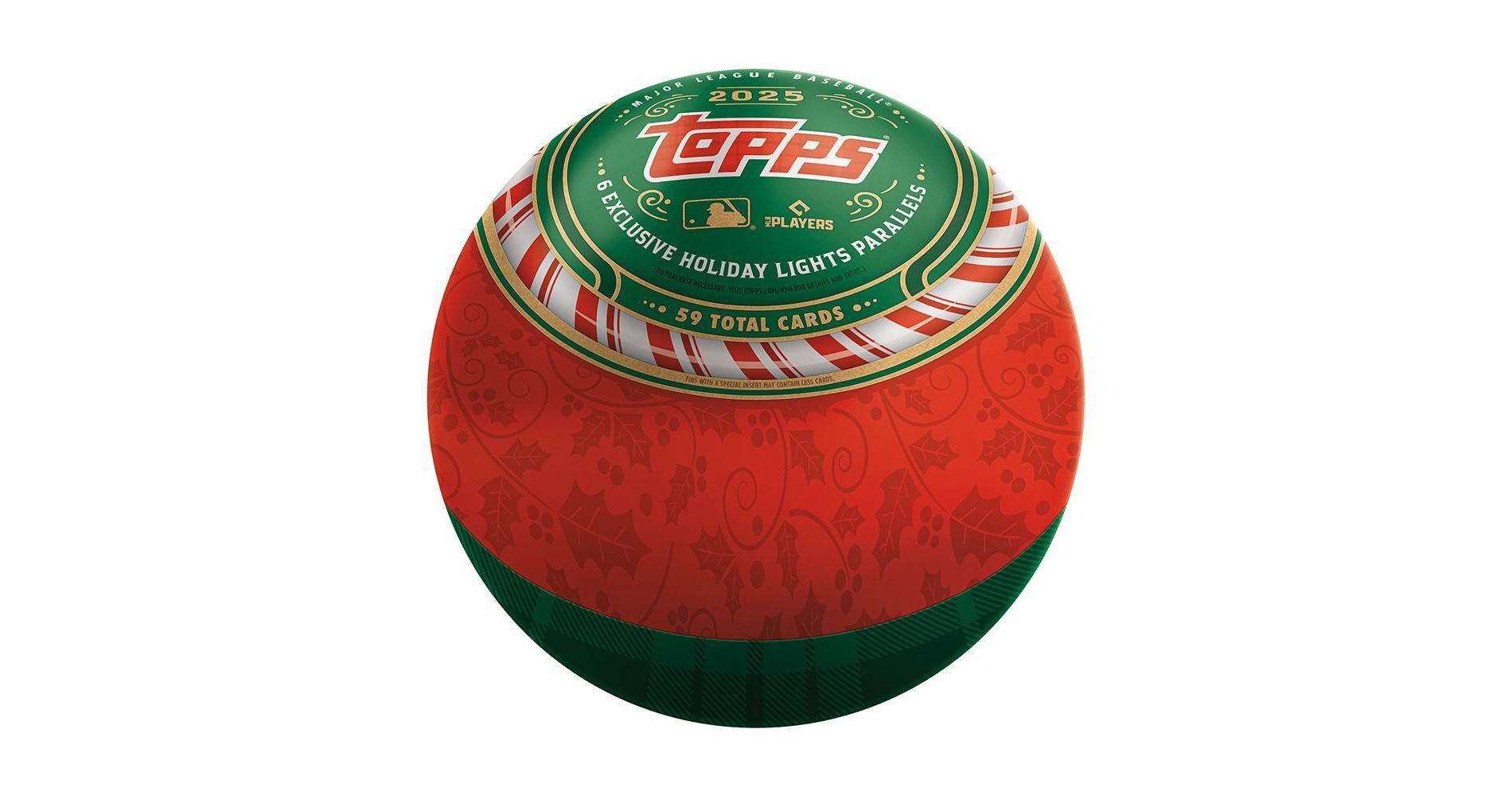 2025 Topps MLB Holiday Baseball Trading Card Tin