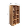 Backless Bookshelf, Smart Cube 8-Cube Organizer Storage with Opened Back Shelves, 2 X 4 Cube Bookcase Book Shleves for Home Office-The Pop Home - image 4 of 4