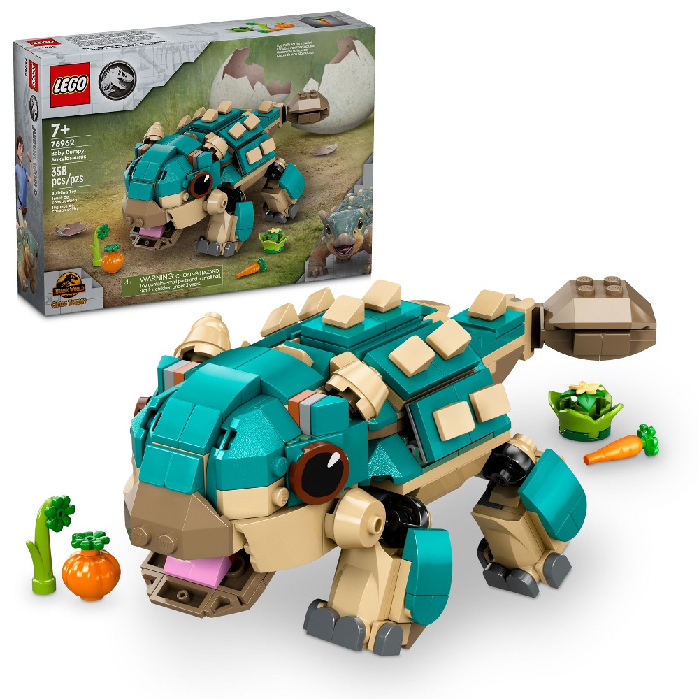 Photos - Construction Toy Lego Jurassic World Baby Bumpy: Ankylosaurus Dinosaur Toy 76962 