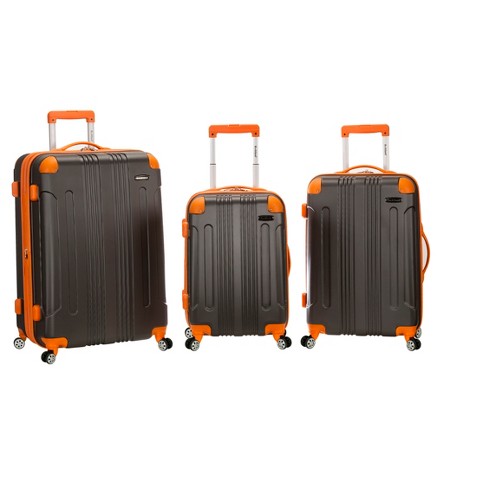 Rockland sonic 3pc store abs luggage set