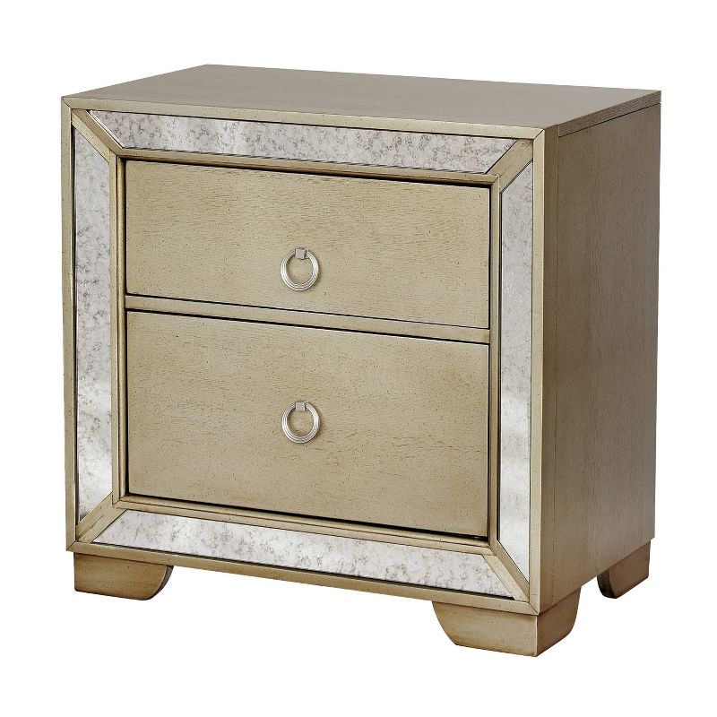 Schulich 2 Drawer Nightstand Champagne - HOMES: Inside + Out, 4 of 7