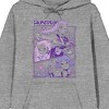 Kpop Demon Hunters Panel art Huntrx Men's Heather Gray Long Sleeve Hoodie - 2 of 3
