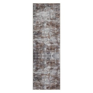 Abstract Modern Washable Rug Non-Slip Low Pile Rug for Hallway/Living Room Soft Carpets Stain Resistant Floor Mat - 1 of 4